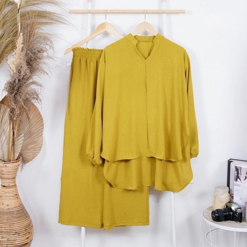 Setelan Wanita Pakaianwanita Kondangan Kado Pacar Oneset Terbaru 2024 Bajucewek Nyaman Dipakai Tunik