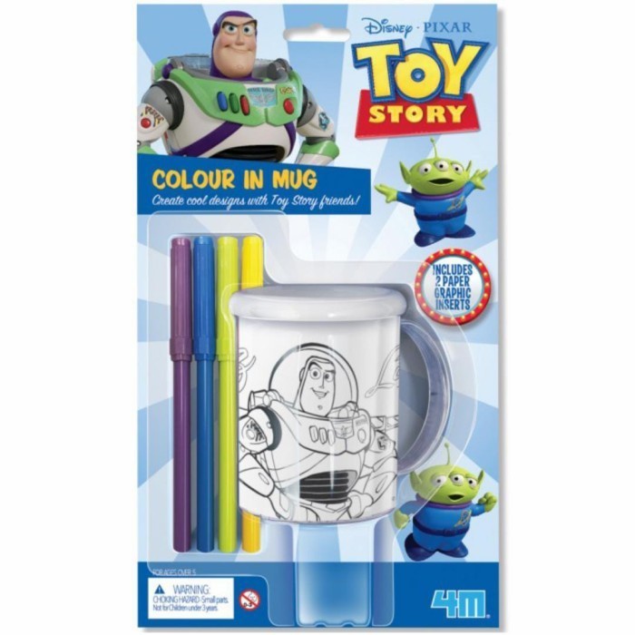 

4M Mainan Kreatif Anak Disney Toy Story Colour In Mug Mewarnai Gelas