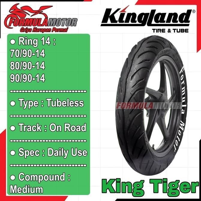 Ban Kingland Tiger Ring 14 Tubeless - Ban Motor Matic Mio Beat Vario