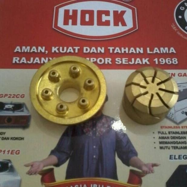 #@#@#@#@] Burner kuningan kompor gas hock Original / Spare part kompor gas hock