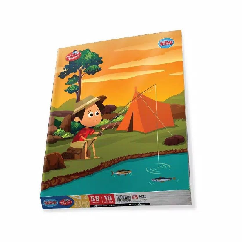 

BUKU TULIS BERGARIS SIDU 58 LEMBAR ISI 10 BUKU (1 PACK) FLASH SALE