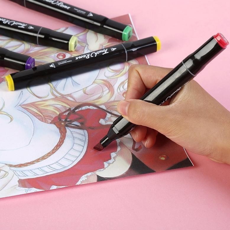 

CODTouch 12/36/60/80/120 Warna Sketsa Spidol Umum General Marker Set Animation Markers BISA COD