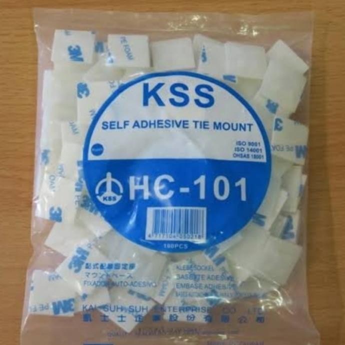 

KSS TIE MOUNT HC-101/HC-102/HC-103 self adhesive tie mount perekat 3M