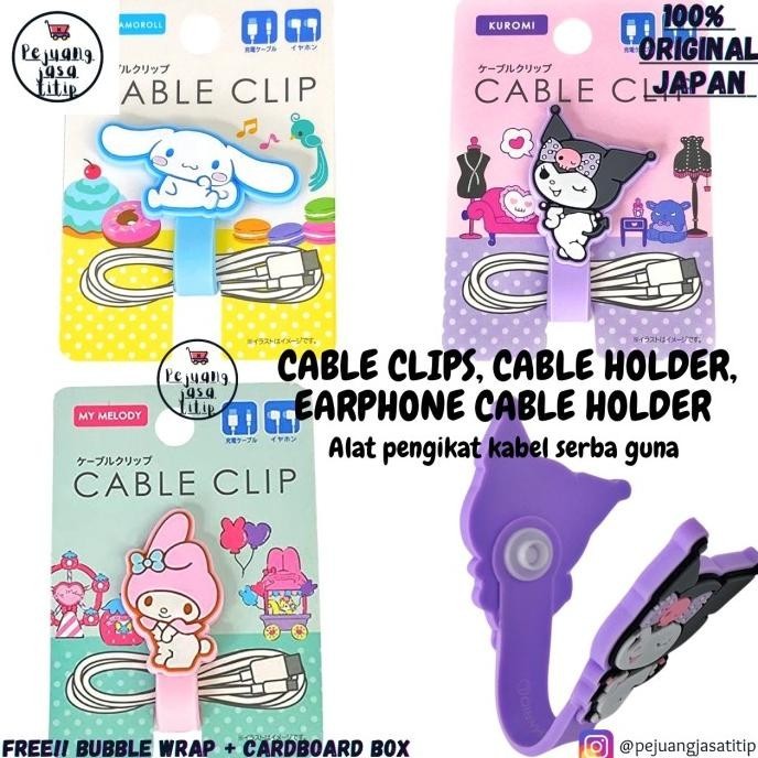 

Cable Organizer & Holder, Penjepit & Clip Kabel SANRIO DORAEMON JAPAN