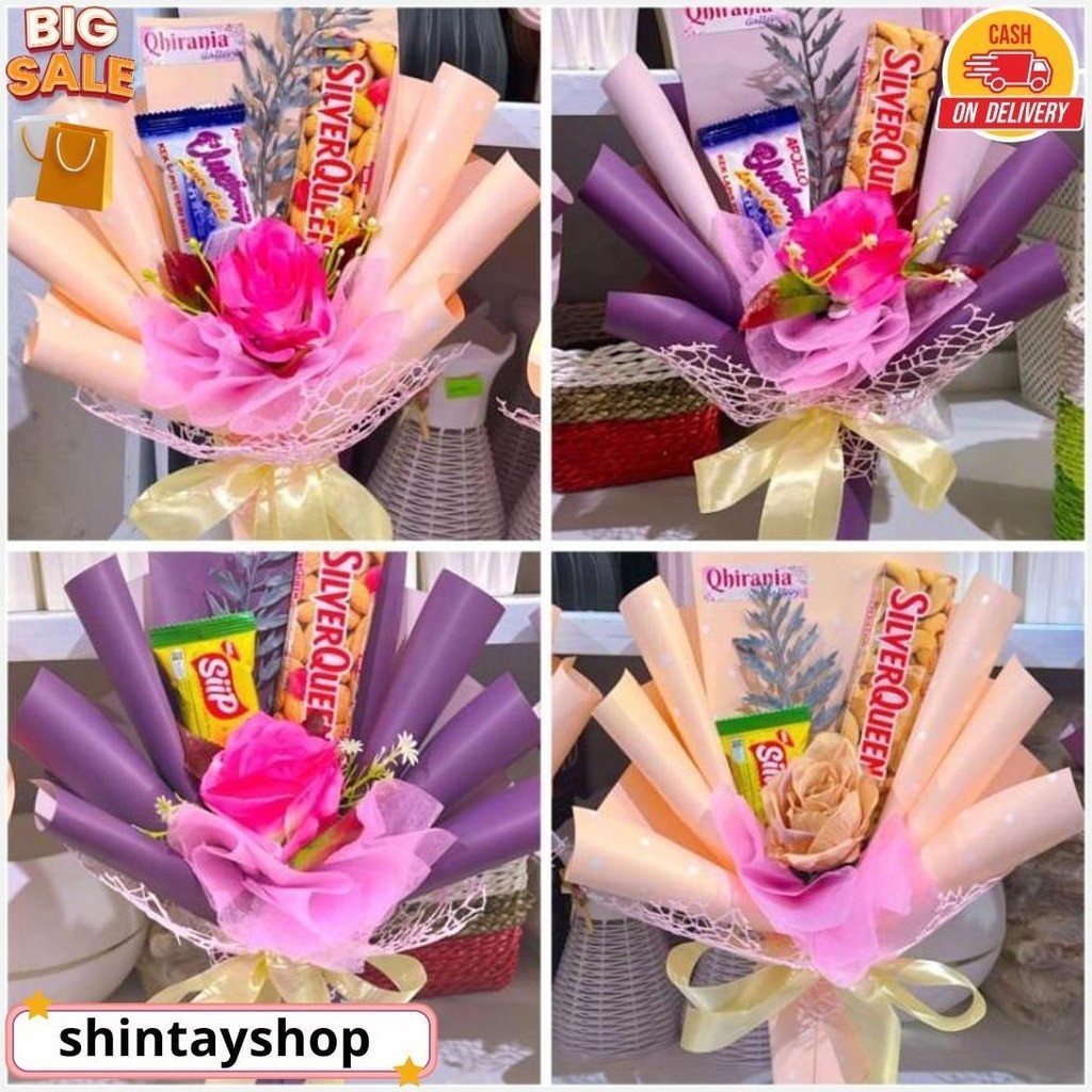 

Bucket Snack / Silverqueen / Kado / Valentine / Murah/ Bunga Original Produk