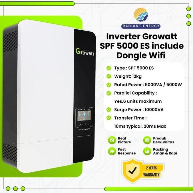 Spf 5000 ES Growatt Hybrid Offgrid Inverter 5000 Watt 5 KW