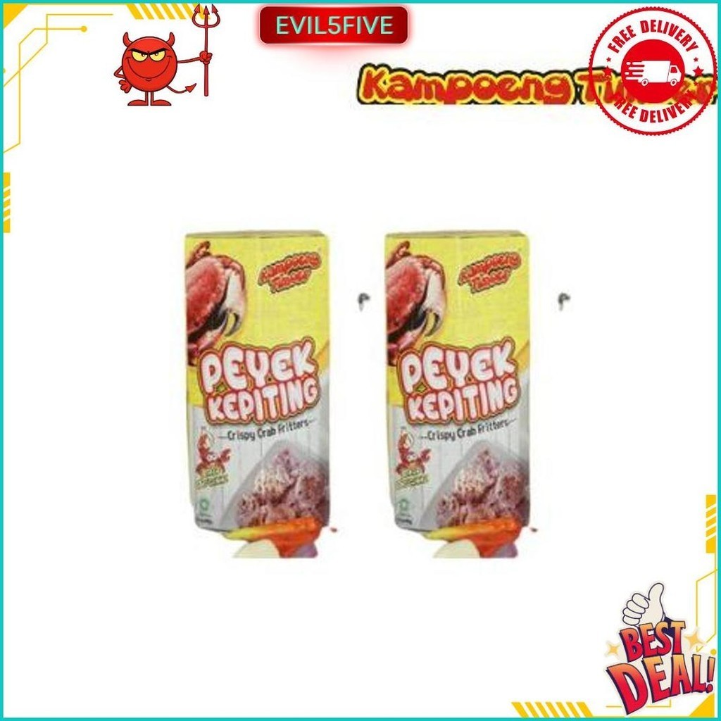 

Kampoeng Timoer - Peyek Kepiting 2 Pcs Original 40G Siap Kirim