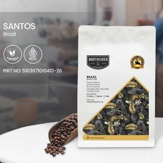 

Northsider Kopi Arabika Brazil Santos Natural Coffee 200G
