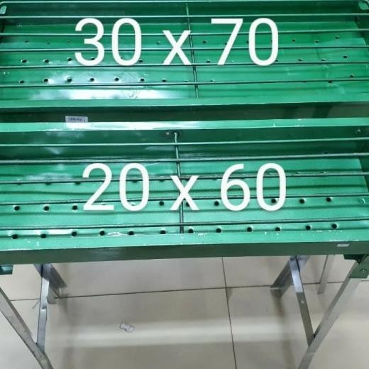Panggangan Bakaran Sate Kaki Stainless 30 X 70 Cm