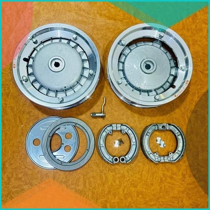 Paketan Upgrade Ring8 ke Ring10 Vespa Super PS VBB Velg Vrossi Polish