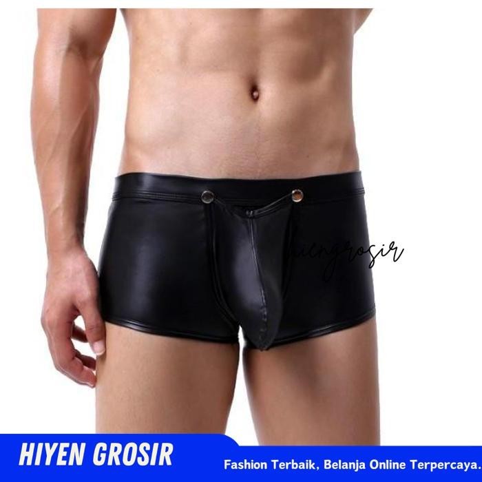 BOXER KANCING CELANA DALAM SEKSI PRIA MEN SEXY UNDERWEAR    HIYEN GROSIR MENCENGANGKAN 