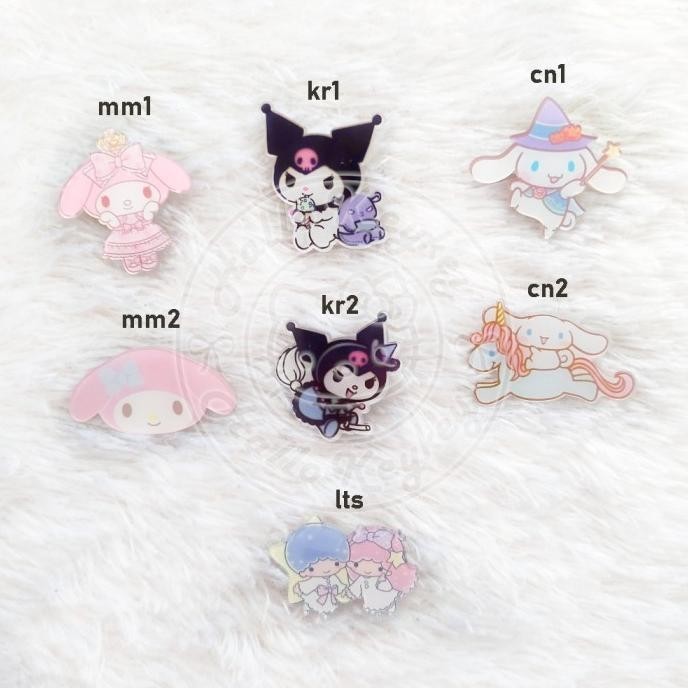 NEW PRODUK BROS PIN MELODY KUROMI CINNAMOROLL LITTLE TWIN STARS 