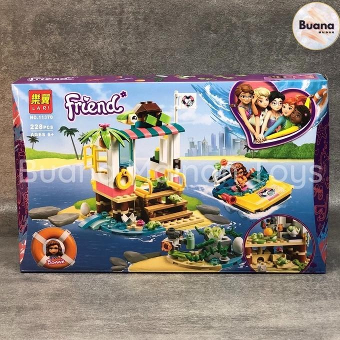 BARANG TERLARIS BRICK FRIENDS TURTLE RESCUE MAINAN EDUKASI ANAK BRICKS FRIEND 11370
