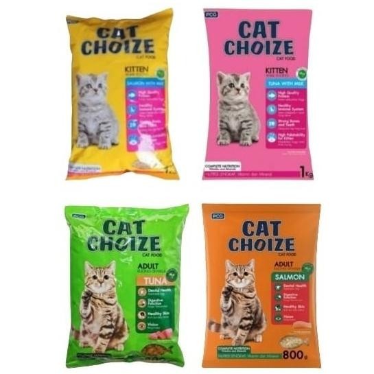 TERBARU CAT CHOIZE MAKANAN KUCING ADULT KITTEN 1 KG 800 GR CHOICE TUNA SALMON 