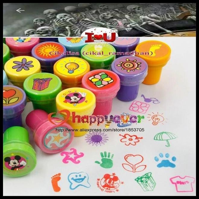 

HOT DEAL DIY SELF INK STAMP FOR KIDS (1SET/9PCS) !!!!!!