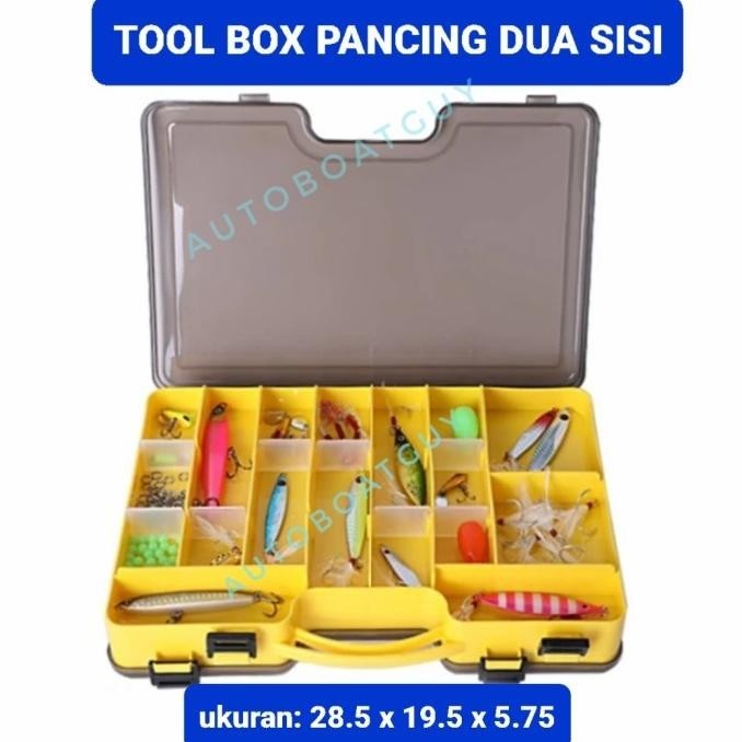 Tool Box Kotak Umpan Pancing Dua Sisi ( Double Side Lure Box )