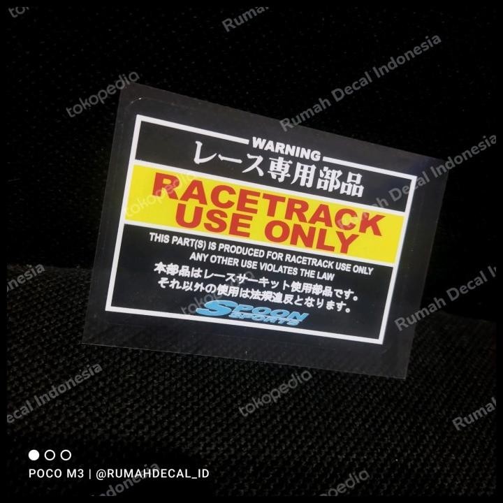 TERMURAH STIKER KACA SPOON JDM 