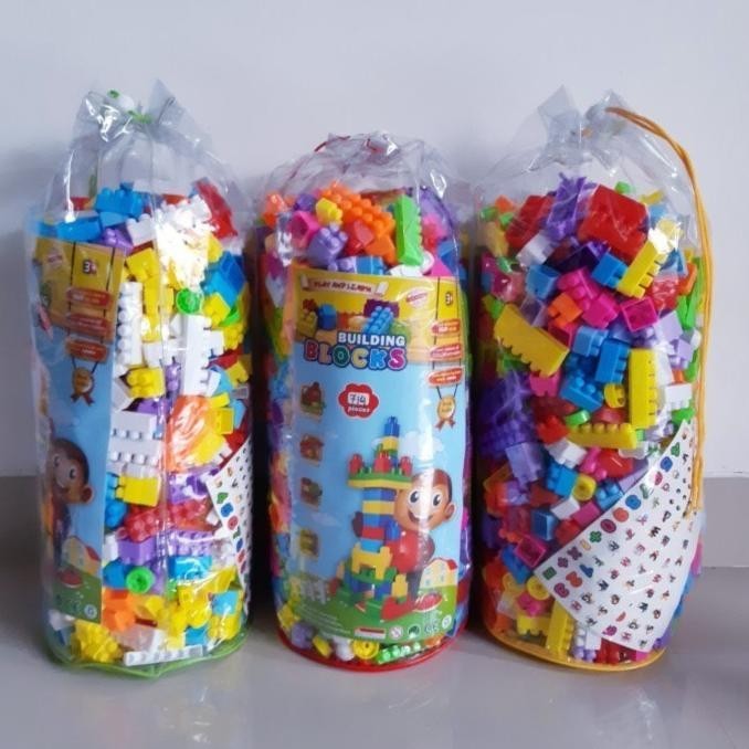 Mainan edukasi anak block lego jumbo 714pcs / Lego brick isi jumbo 714