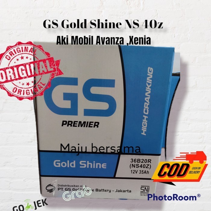 Aki Mobil Daihatsu Taruna Ns40Z (36B20R) Gs Gold Shine Aki Basah