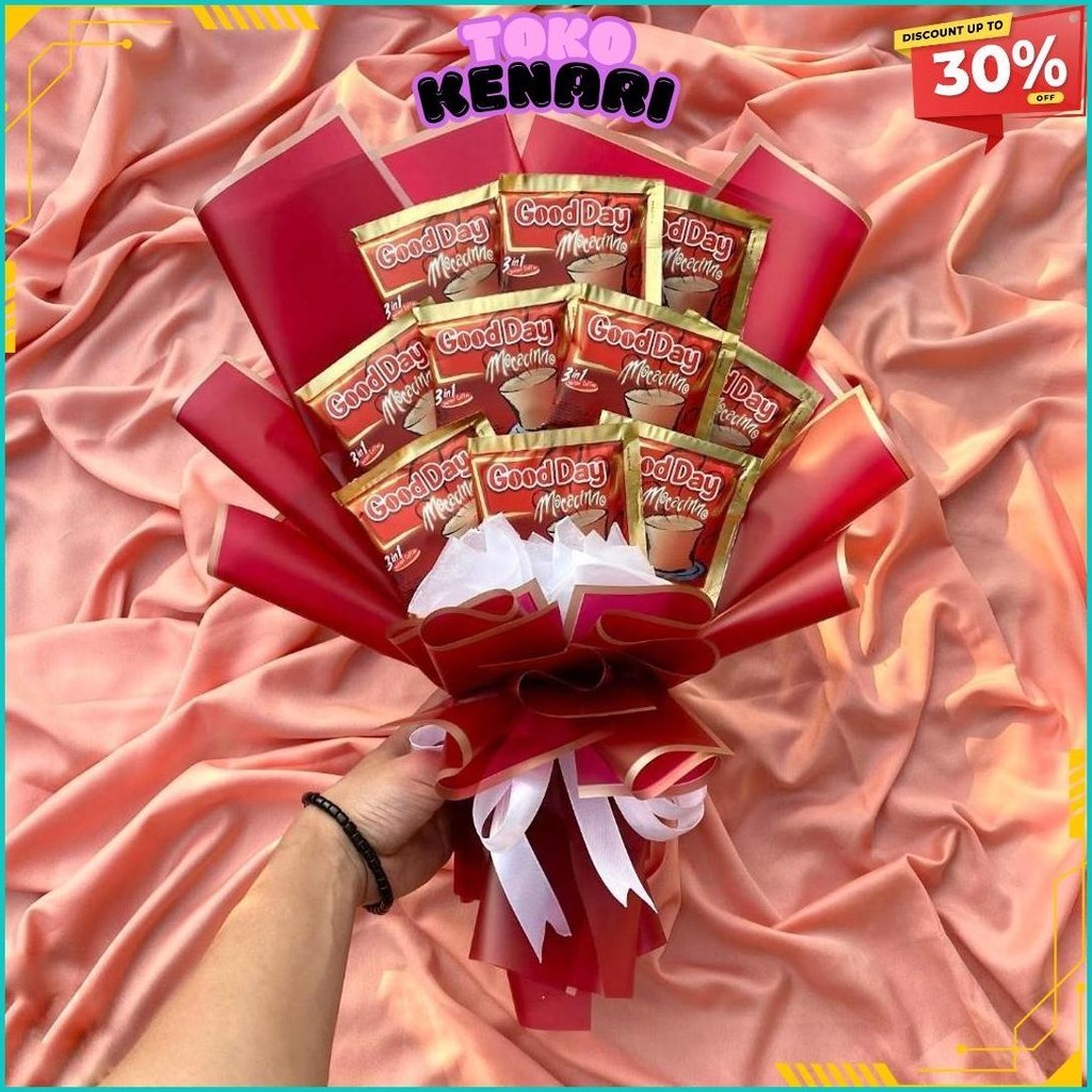 

Buket Kopi /Bouquet/Bucket Coffe Good Day / Sempro/Graduation/Wisuda/Sidang/Ulang Taun/Aniversarry Termurah Banget
