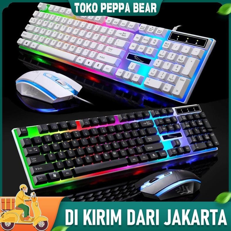 Viral Keyboard Mouse 1 Paket Gaming Mechanical Rgb Led /1 Set Keyboard Mouse Gaming Rgb/Keyboard Dan
