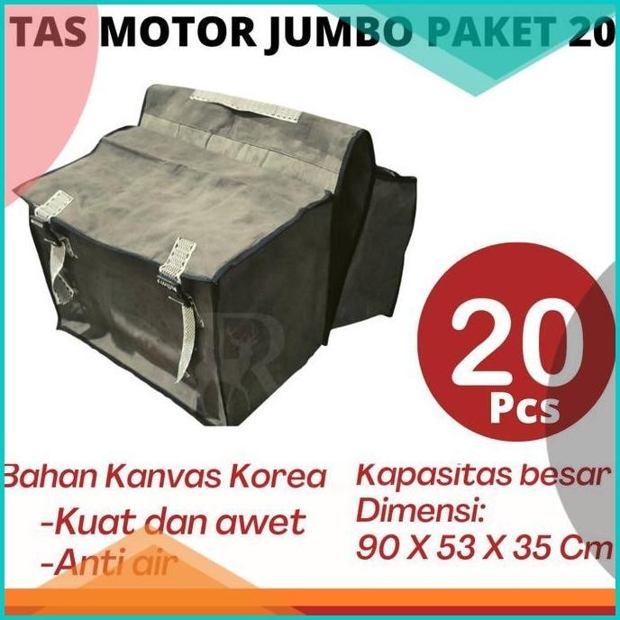 TAS OBROK TAS MOTOR TAS KURIR JUMBO ANTI AIR PAKET GROSIR 20 pcs 8JVLZ