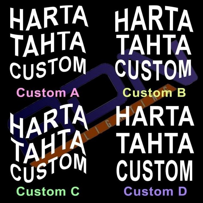 

DISKON CUTTING STICKER STIKER HARTA TAHTA 8 X 8 CM !!!