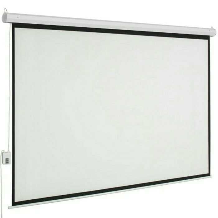 Layar projector motorize 120"/ screen proyektor motorize 120"