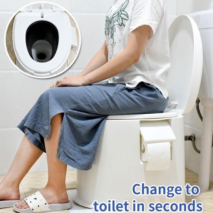 Closet Jongkok Closet Duduk Toilet Portable Kursi Toilet Duduk H32S