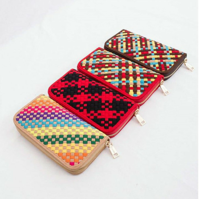 {RaxiaShop} Dompet wanita dompet anyam linette Diskon