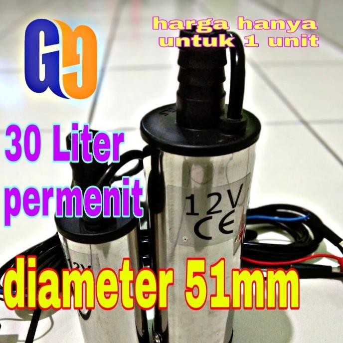 Pompa Air Dc Pompa Celup Mini Diesel Pump Submersible 51Mm