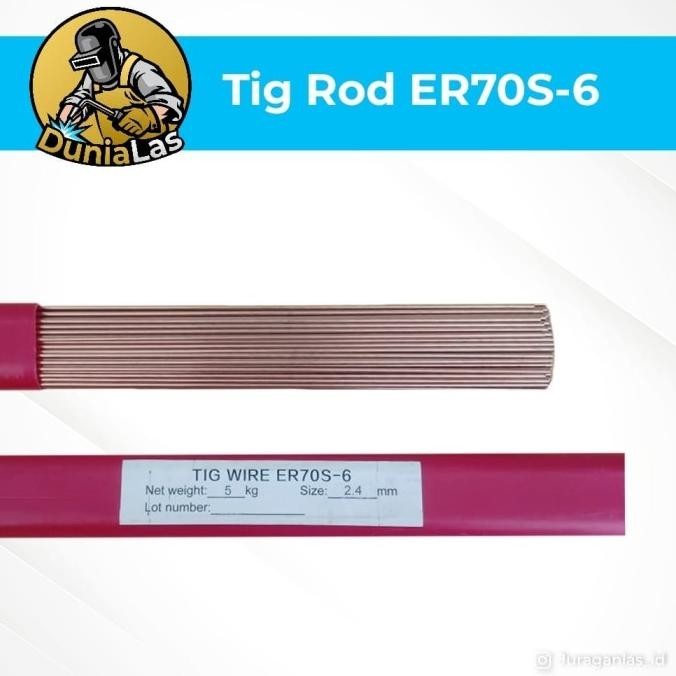Tig Rod / Kawat Las Argon Tig Besi Er70S Uk. 2,4Mm