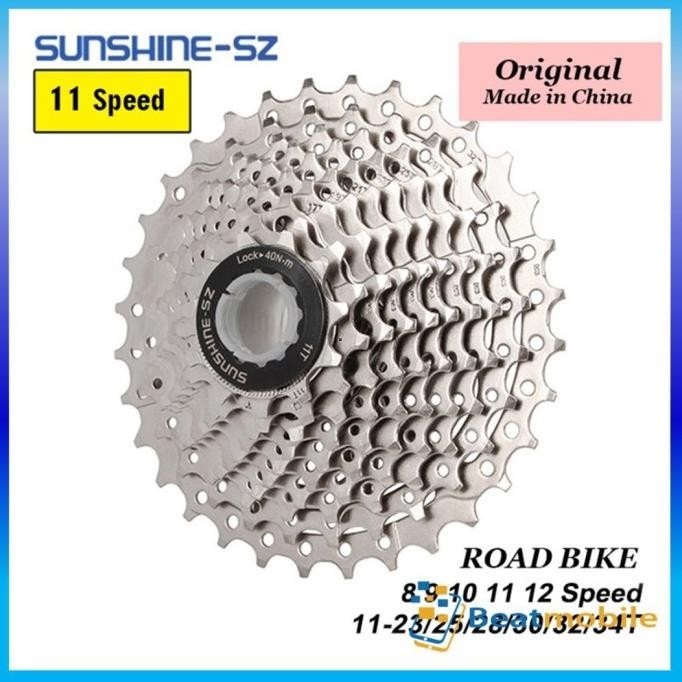 Sprocket SUNSHINE 11 Speed Cassete Sepeda Urban/Roadbike/SELI Original