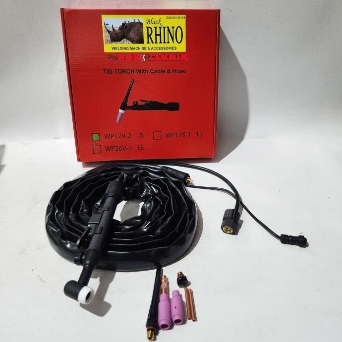 Stang Las Argon Tig Pencet Manual Wp-17 Rhino