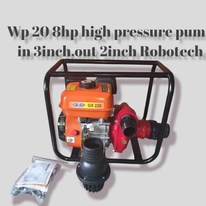 Pompa High Pressure Pump Turbo Mesin Gx220 In 3 Out 2 Merk Robotech