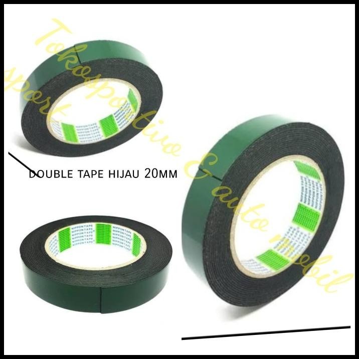 

GRATIS ONGKIR PEREKAT DOUBLE TAPE ISOLASI BOLAK BALIK FOAM BUSA HIJAU 20MM