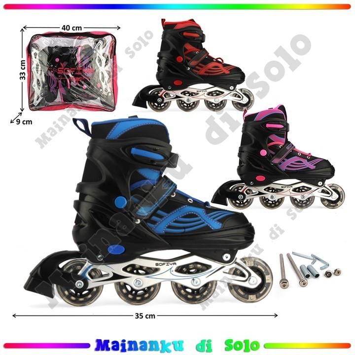 [Mainanku] Sepatu Roda Sofiya Power Tas Mainan Anak