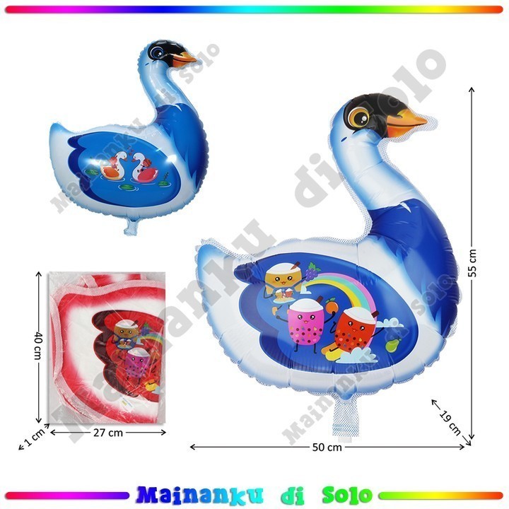 [Mainanku] Balon Gas Angsa 50 Pcs Pack Plastik Mainan Anak