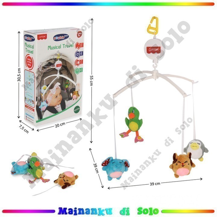 [Mainanku] Baby Musical Baby Toys Wind Up Musik Musical Travel