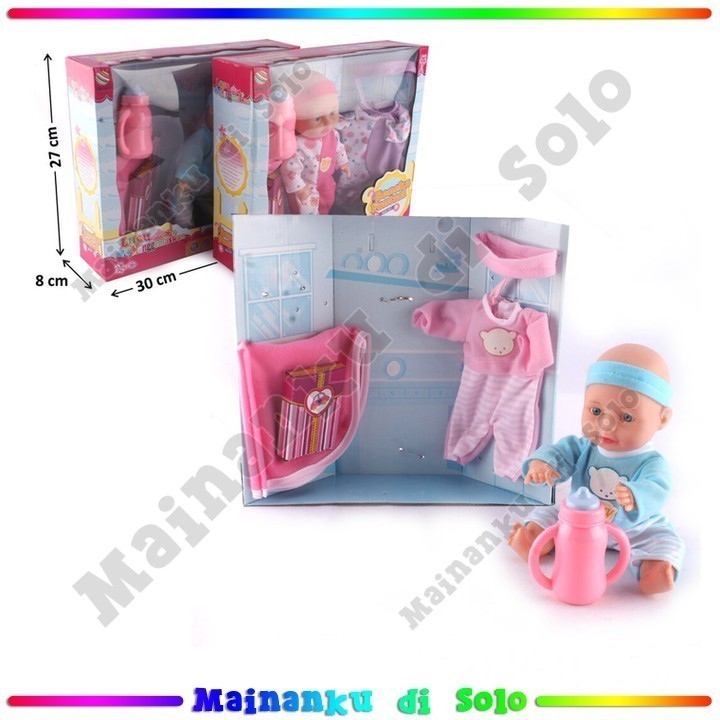 [Mainanku] Mainanku Boneka Bayi Baterai Operation Suara & Baju & Acc Mainan Anak Perempuan