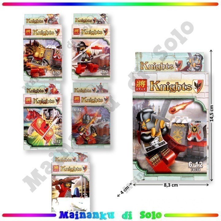 [ RANDOM }[Mainanku] Mainan Anak [1 Pcs] Block Mini Ksatria Lg Knight Mainan Assembly