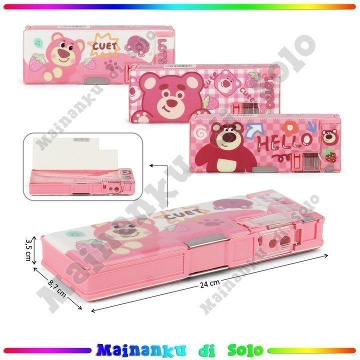 

[Mainanku] Tempat Pensil Karakter Lotso Pencil Box Peralatan ATK