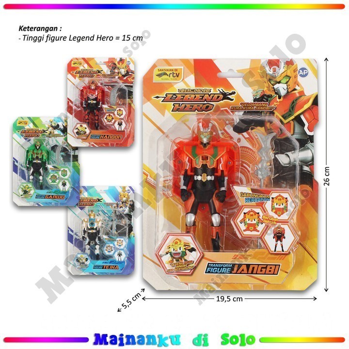 [Mainanku] Mainan Action Figure Karakter Deform Legend Hero 15 cm + Senjata Legend Hero