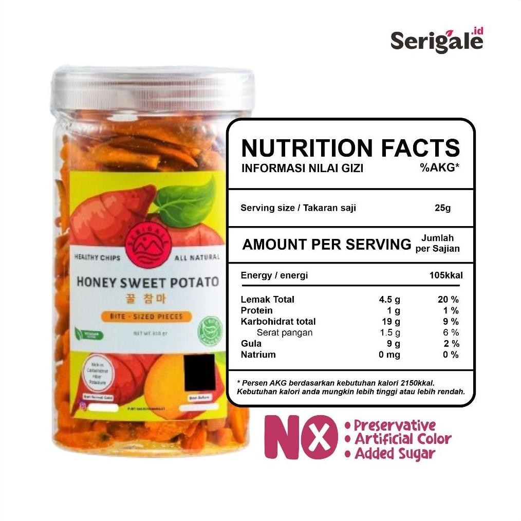 

Cuci Gudang SERIGALE Keripik Ubi Madu Legit I 1000 ML Toples I Keripik Sayur Mix I Camilan Diet Sehat Natural Terlaris