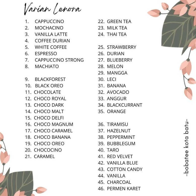 

aq-54 Lenora Bubuk Minuman Powder Drink All Varian Hemat