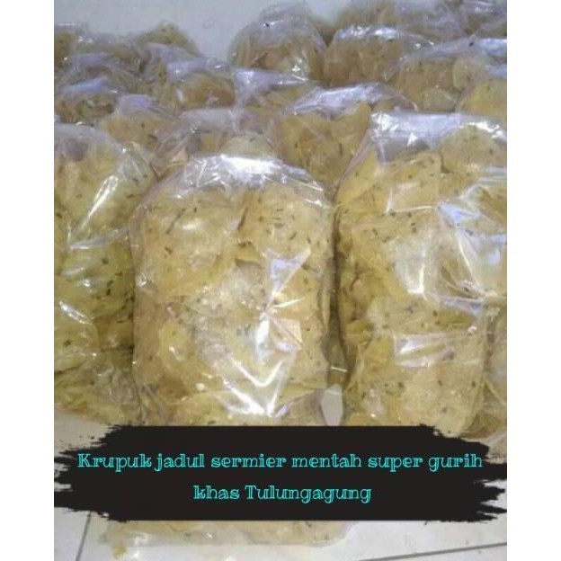 

2er-54 Krupuk jadul sermier mentah super gurih khas Tulungagung 500gr Premium