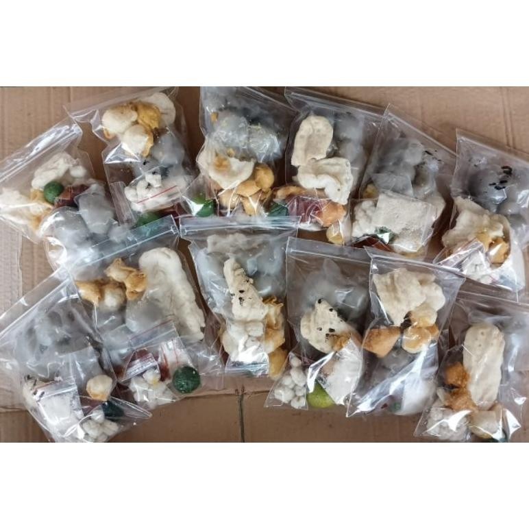 

gjk-25 [12 paket usaha murah] Baso Aci Polos 8/Baso Aci Lava/ baso Aci ayam mercon Berkualitas