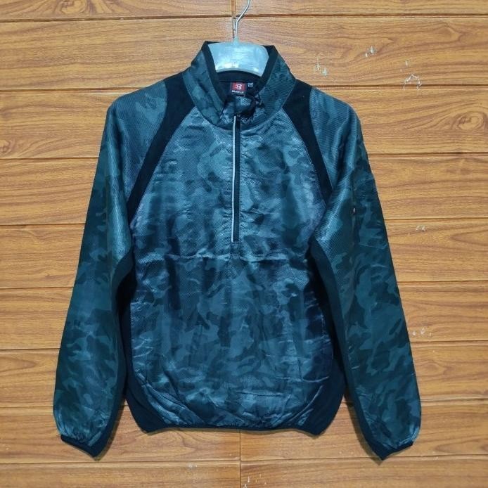 WORK JAKET WINDBREAKER BURTLE CAMO SIZE M FIT L JAKET CASUAL PRIA