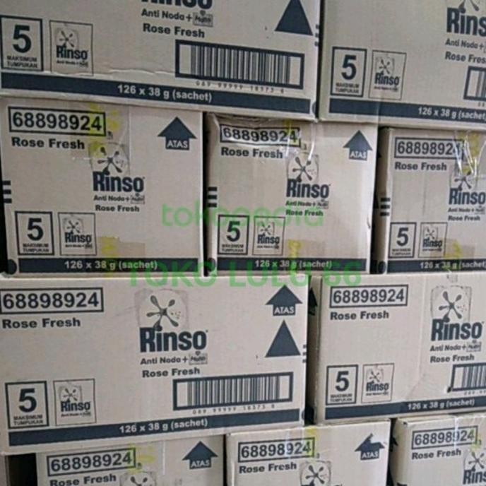 Rinso Bubuk +Molto Sachet 1Dus Isi 126 Sachet X 42Gr [Ready]