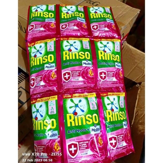 Rinso Molto Cair Dus Isi 144 Sachet X 38Ml/ Rinso Molto Cair Dus 38Ml